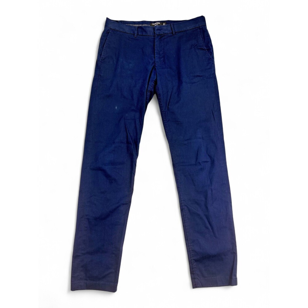 Nordstrom‎ Men's Slim Fit Dress Pants 34W Navy